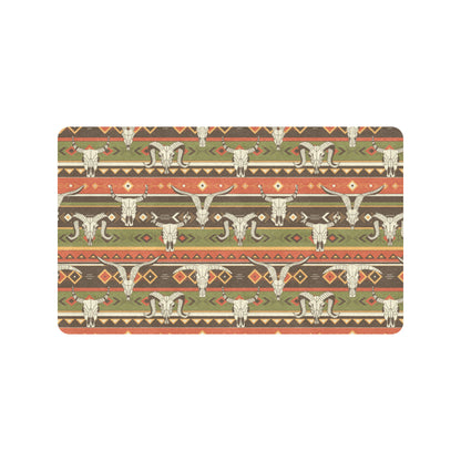American indian Skull Animal Rubber Doormat