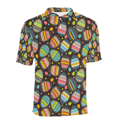 Easter Eggs Pattern Print Design RB03 Men Polo Shirt