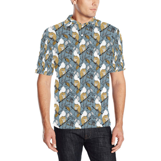Squirrel Print Design LKS305 Men Polo Shirt