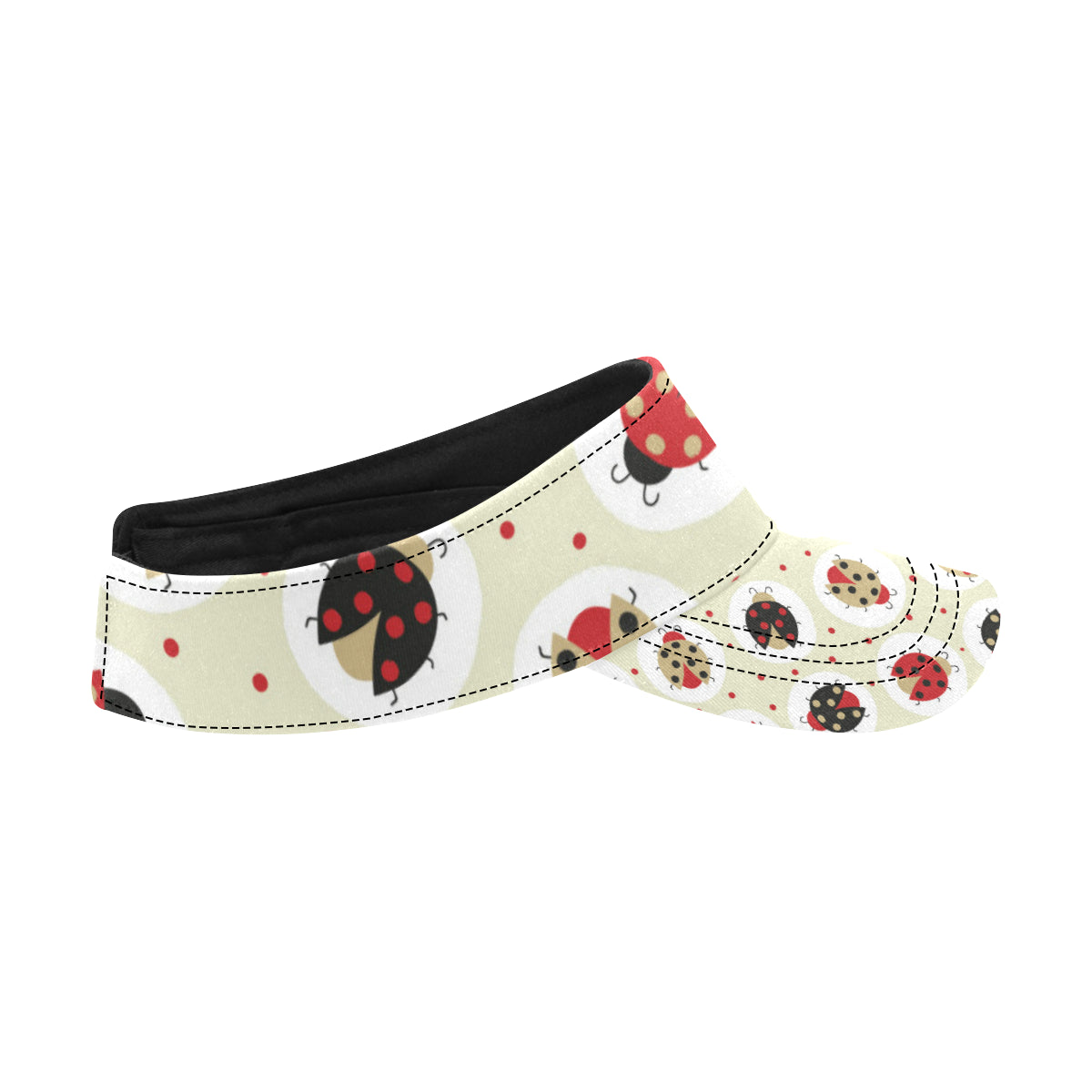 Ladybug Pattern Print Design 03 Unisex Sun Visor