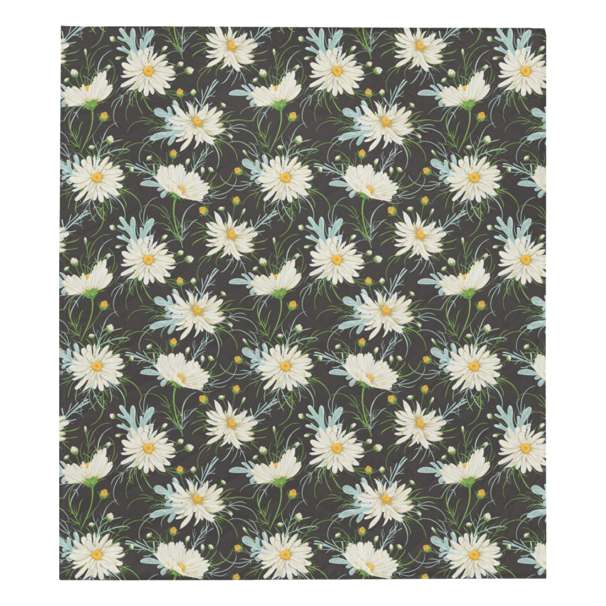 Daisy Pattern Print Design DS08 Premium Quilt
