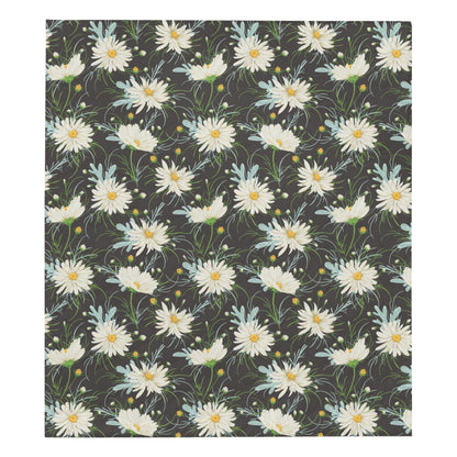 Daisy Pattern Print Design DS08 Premium Quilt
