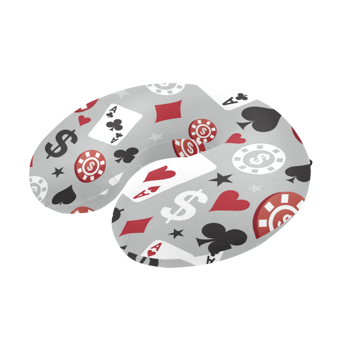 Casino Pattern Print Design 01 U-Shaped Travel Neck Pillow