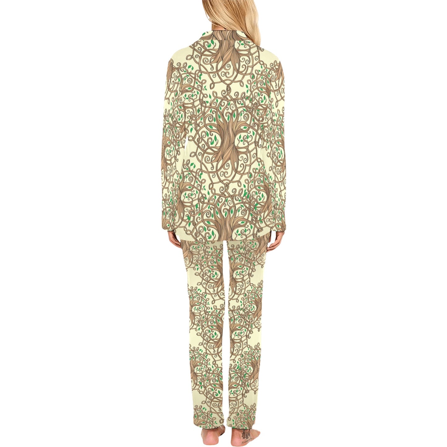 Celtic Tree of life Women's Long Pajama Set
