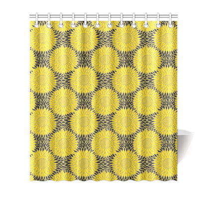 Sunflower Pattern Print Design SF06 Shower Curtain