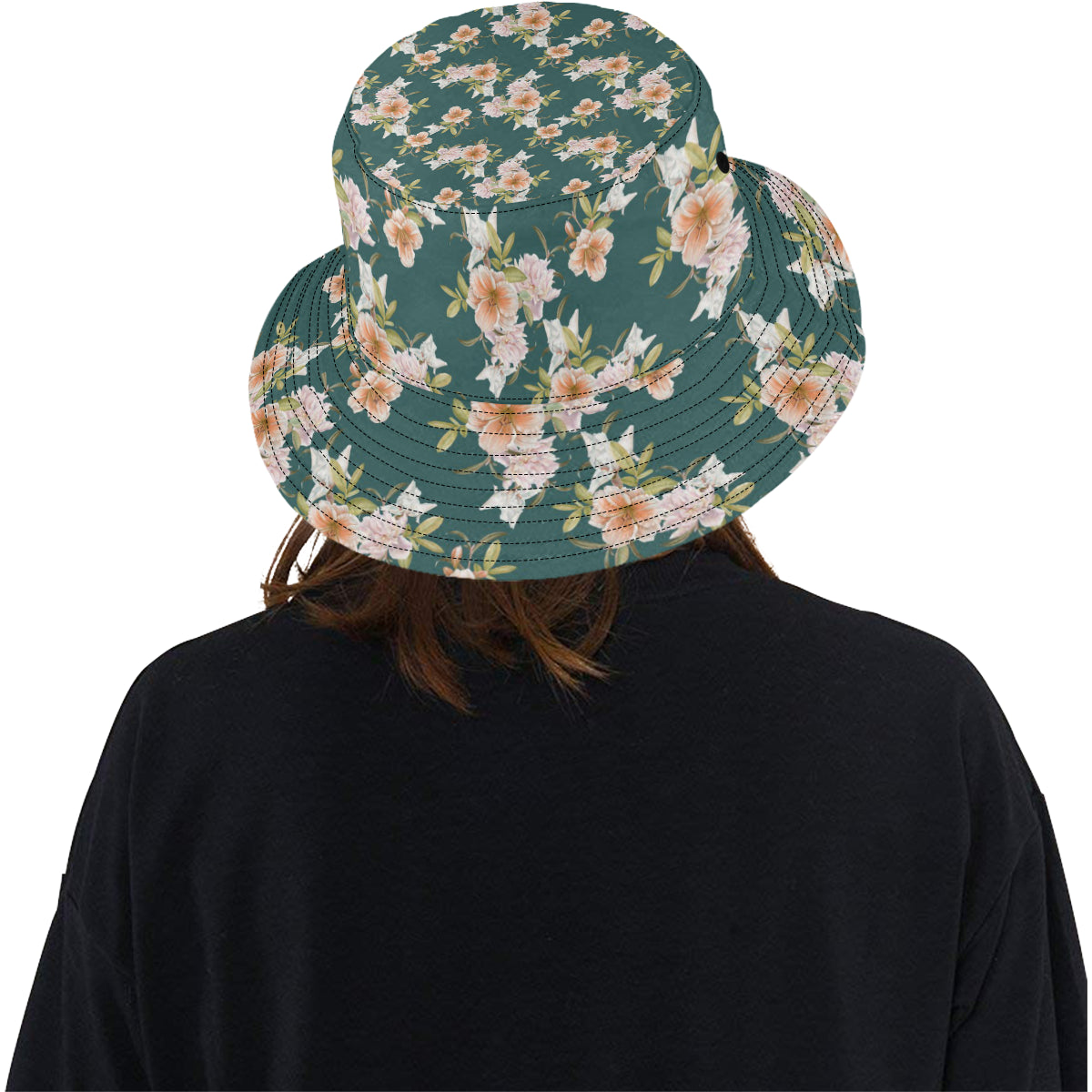 Iris Pattern Print Design IR01 Unisex Bucket Hat