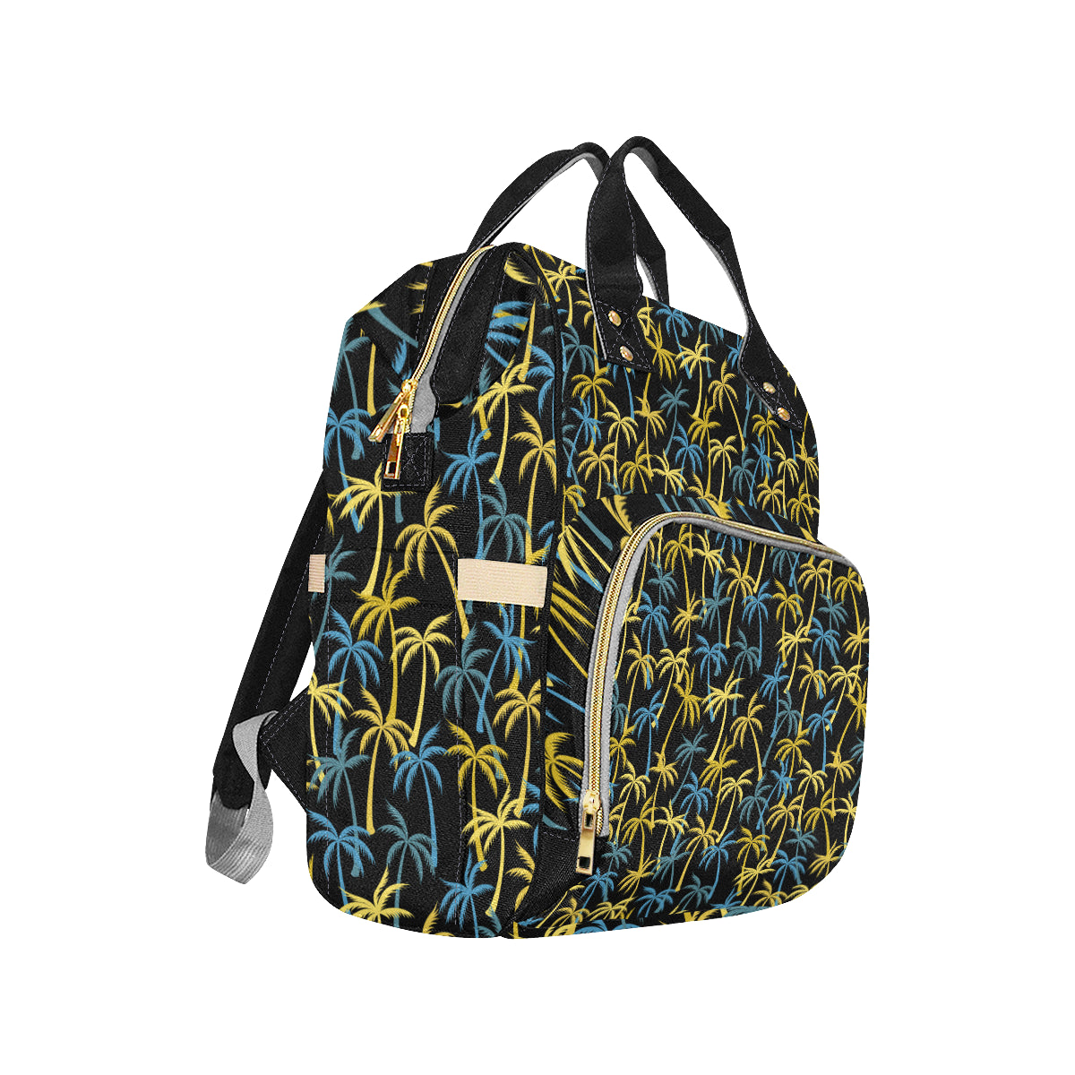 Palm Tree Pattern Diaper Bag Backpack
