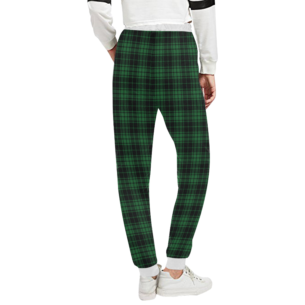 Green Tartan Plaid Pattern Unisex Sweatpants