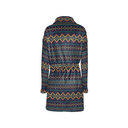 Southwest American Design Themed Print Women's Fleece Robe
