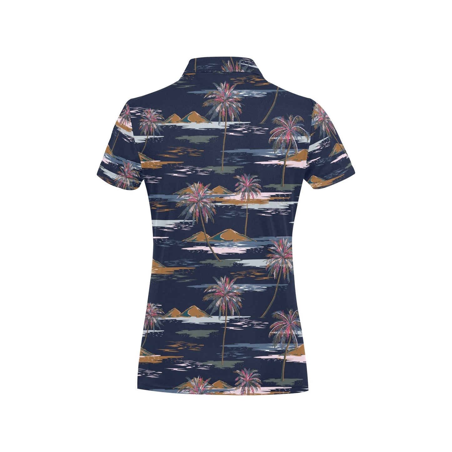 Pacific island Pattern Print Design A06 Women's Polo Shirt