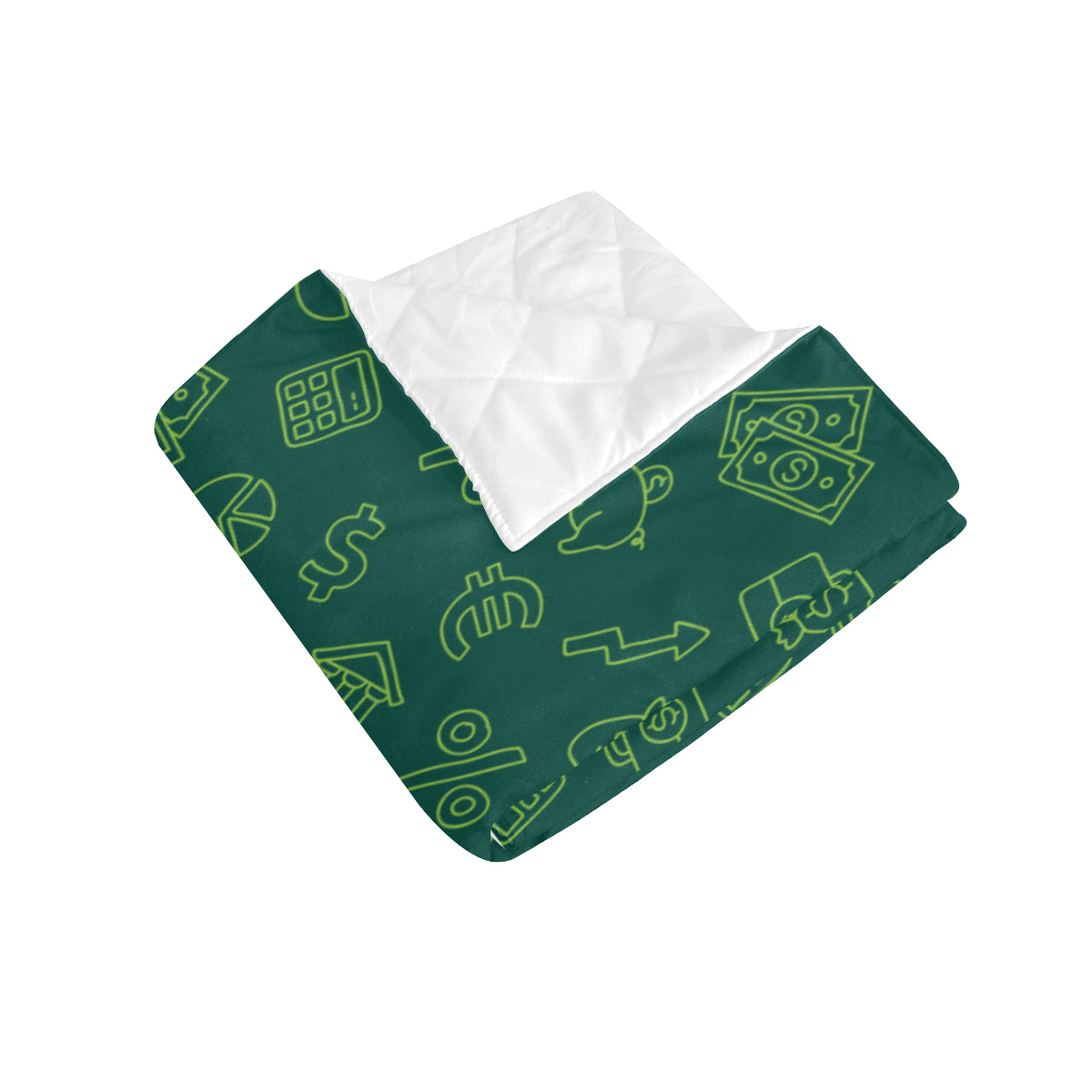 Accounting Financial Pattern Print Design 02 Premium Quilt