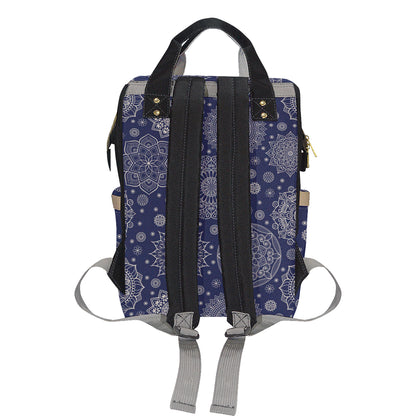 Mandala Pattern Print Design 02 Diaper Bag Backpack