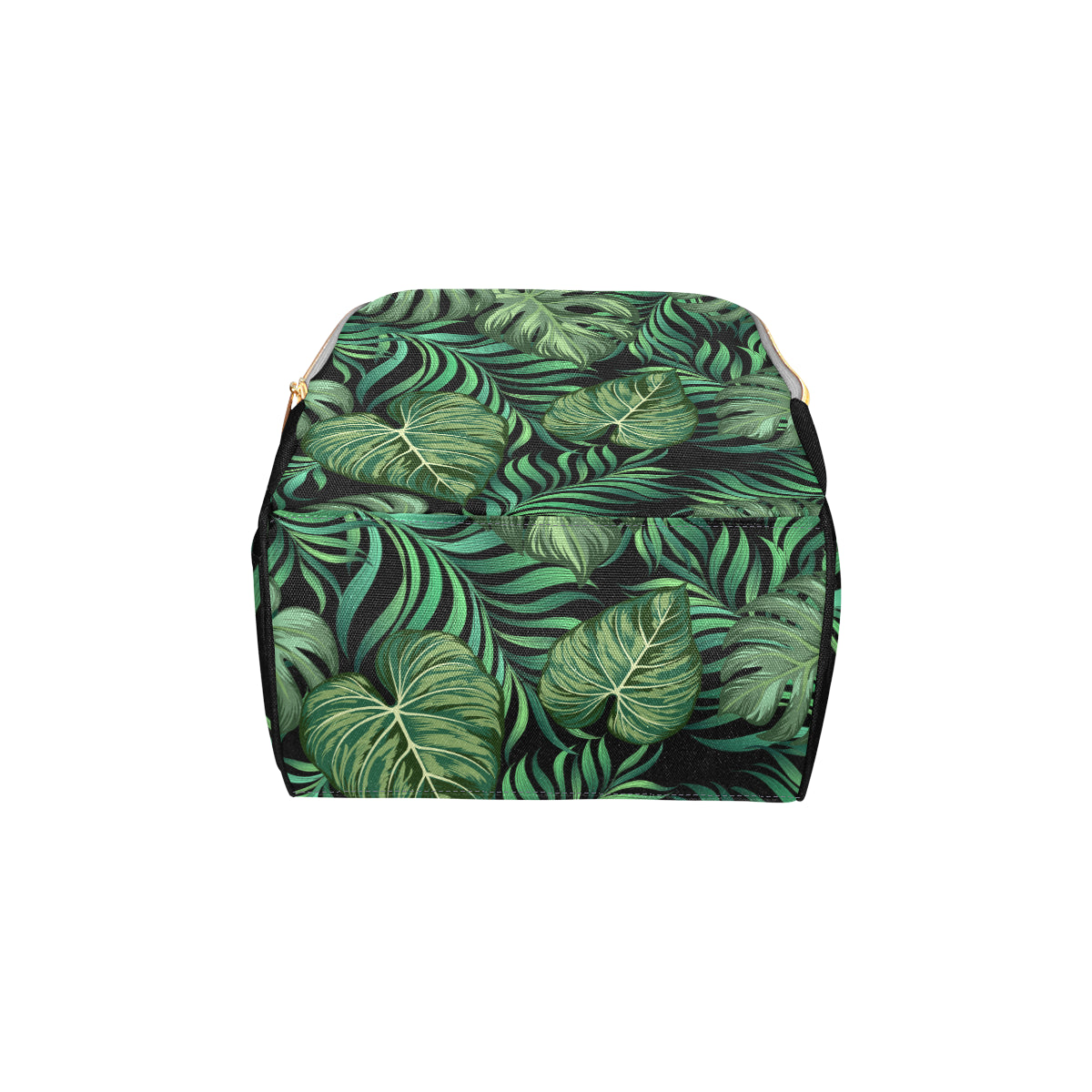 Green Fresh Tropical Palm Leaves Diaper Bag Backpack