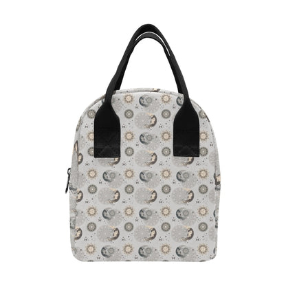 Sun Moon Print Design LKS302 Insulated Lunch Bag