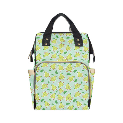 Avocado Pattern Print Design AC011 Diaper Bag Backpack