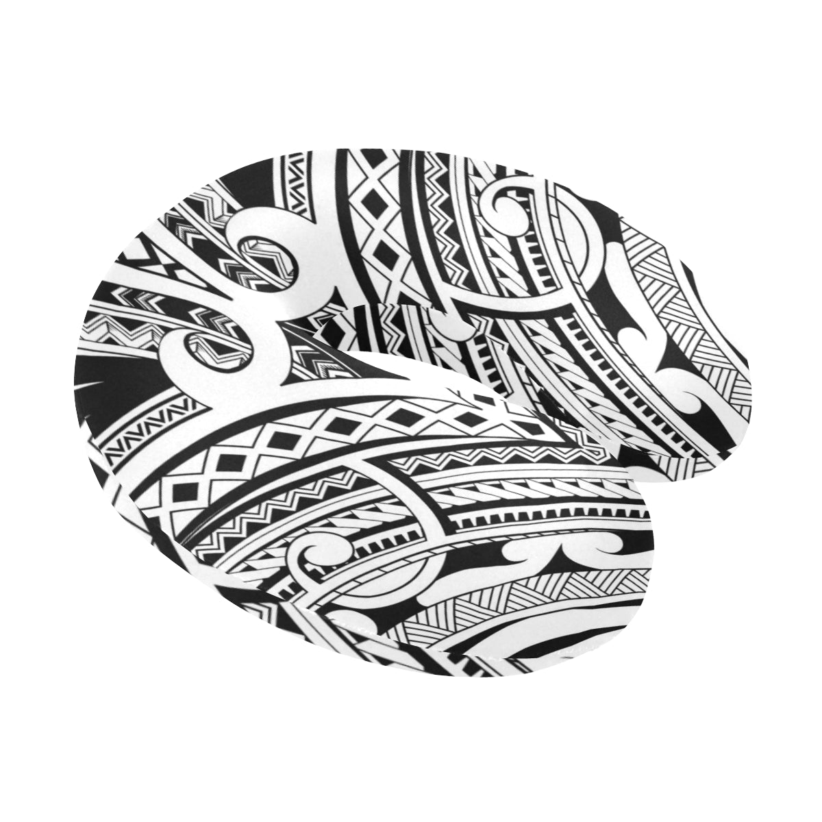 Maori Pattern Print Design 06 U-Shaped Travel Neck Pillow