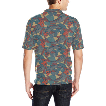 Pisces Pattern Print Design A01 Men Polo Shirt
