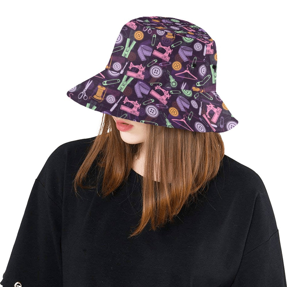 Sewing Equipment Print Design LKS306 Unisex Bucket Hat