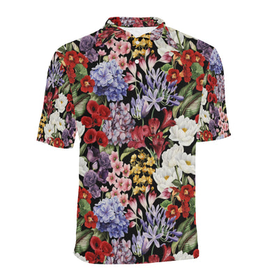 Summer Floral Pattern Print Design SF04 Men Polo Shirt