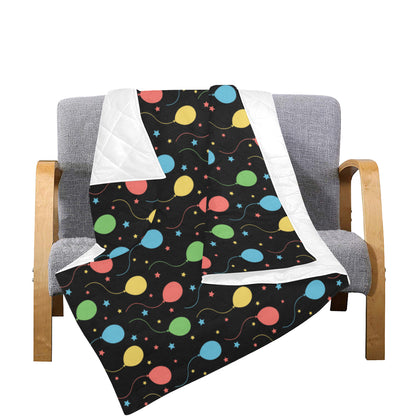 Ballon Colorful Pattern Print Design 04 Premium Quilt