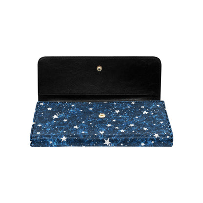 Cosmic Pattern Print Design 05 Women's Trifold Wallet