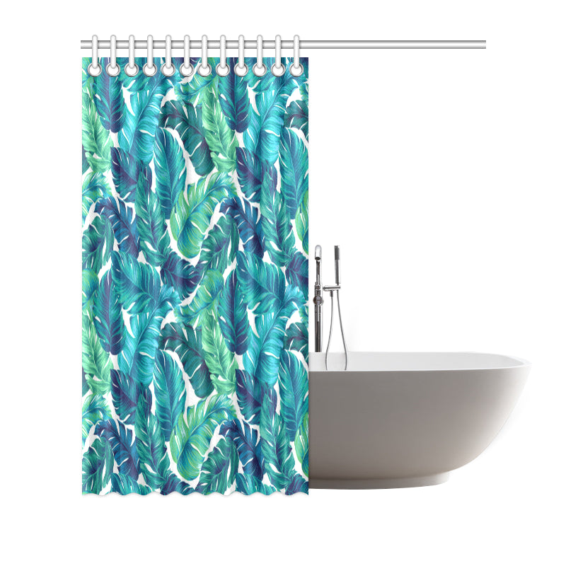 Brightness Tropical Palm Leaves Shower Curtain