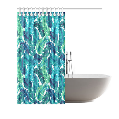 Brightness Tropical Palm Leaves Shower Curtain