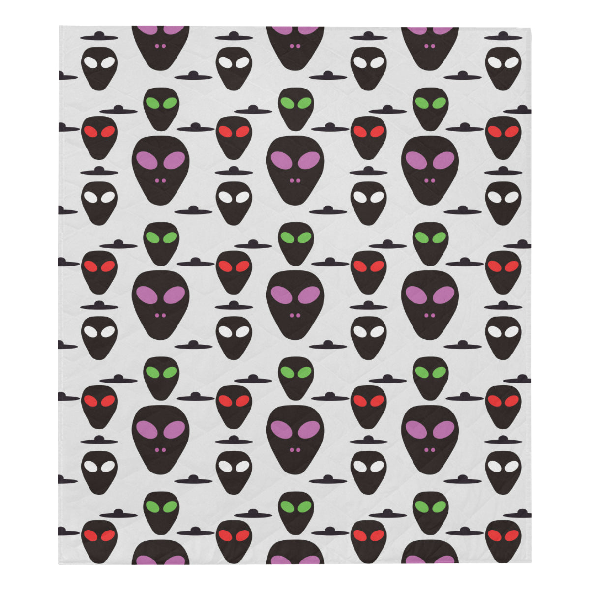 Alien Pattern Print Design 06 Premium Quilt