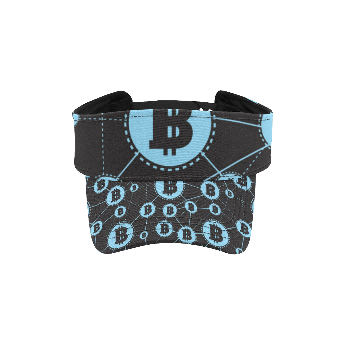 Cryptocurrency Pattern Print Design 02 Unisex Sun Visor