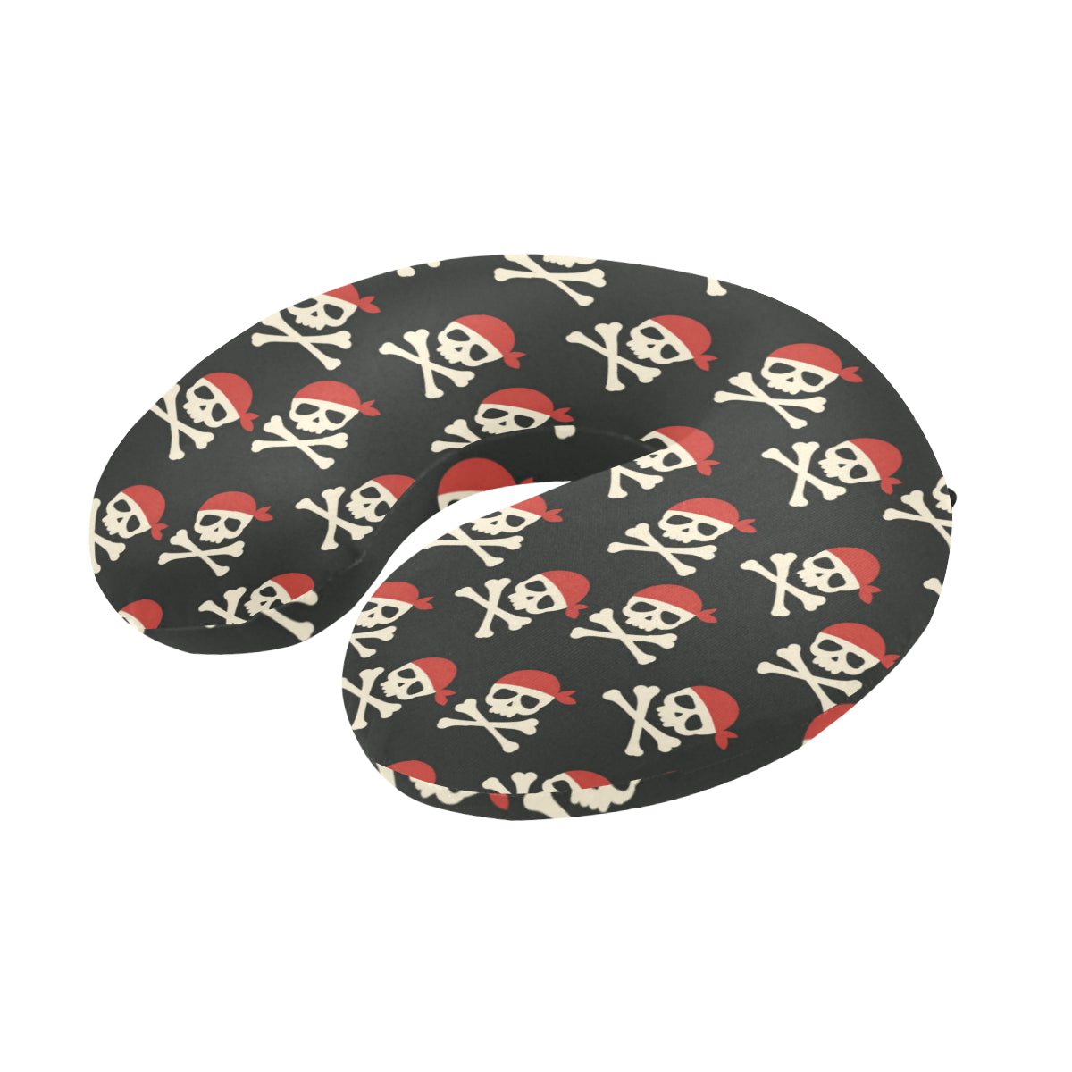 Pirate Pattern Print Design A04 U-Shaped Travel Neck Pillow