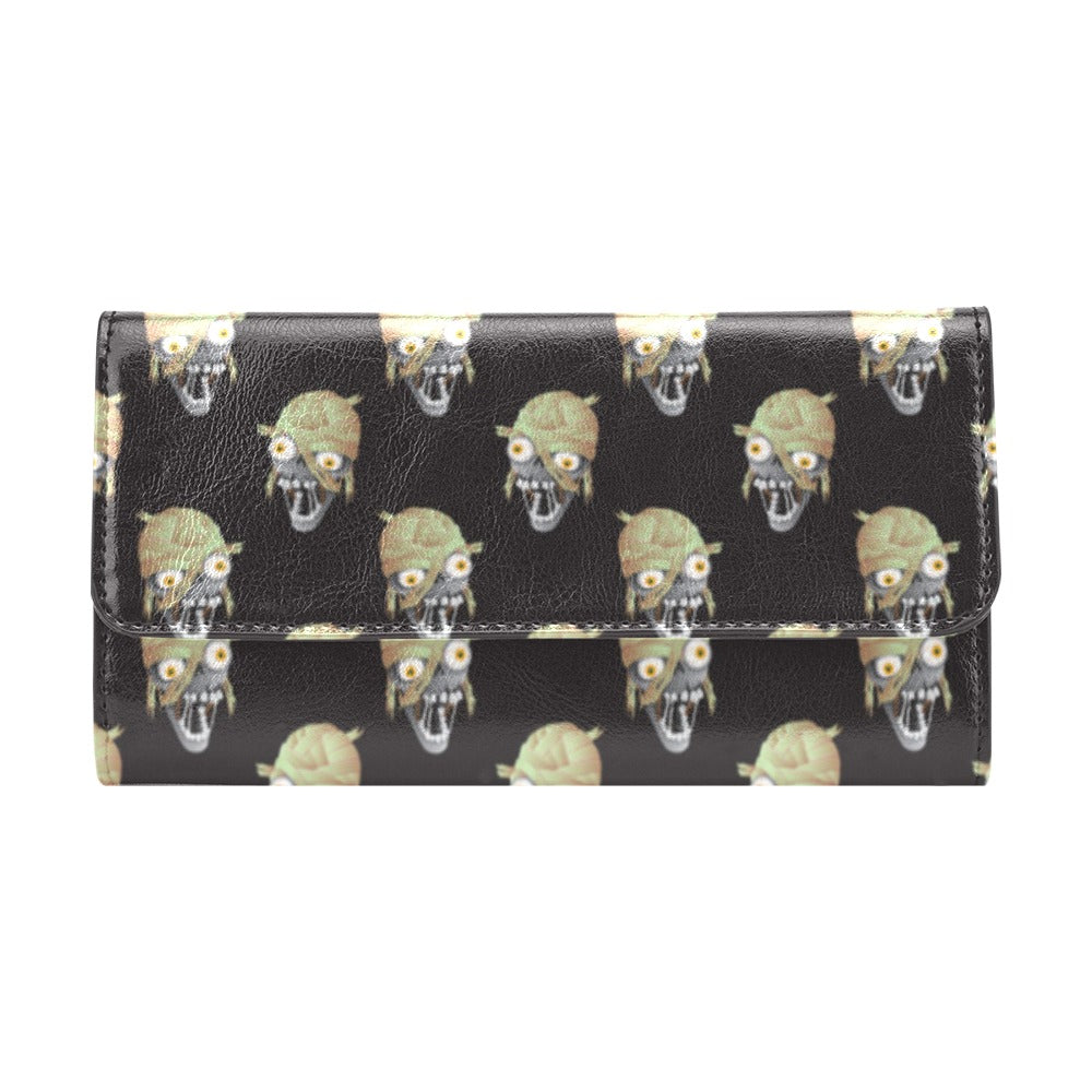 Mummy Print Design LKS304 Women's Trifold Wallet