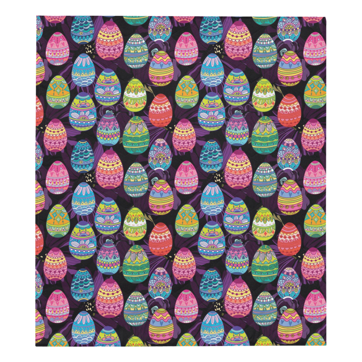 Easter Eggs Pattern Print Design RB08 Premium Quilt