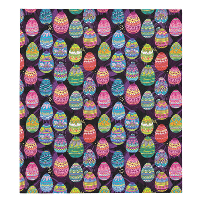 Easter Eggs Pattern Print Design RB08 Premium Quilt