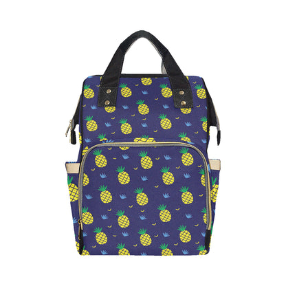Pineapple Pattern Print Design A01 Diaper Bag Backpack