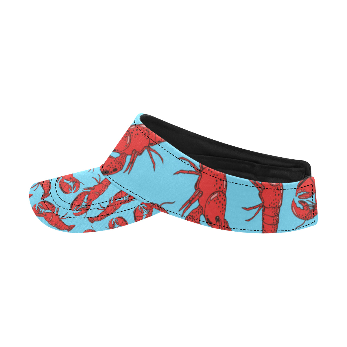 Lobster Red Pattern Print Design 03 Unisex Sun Visor