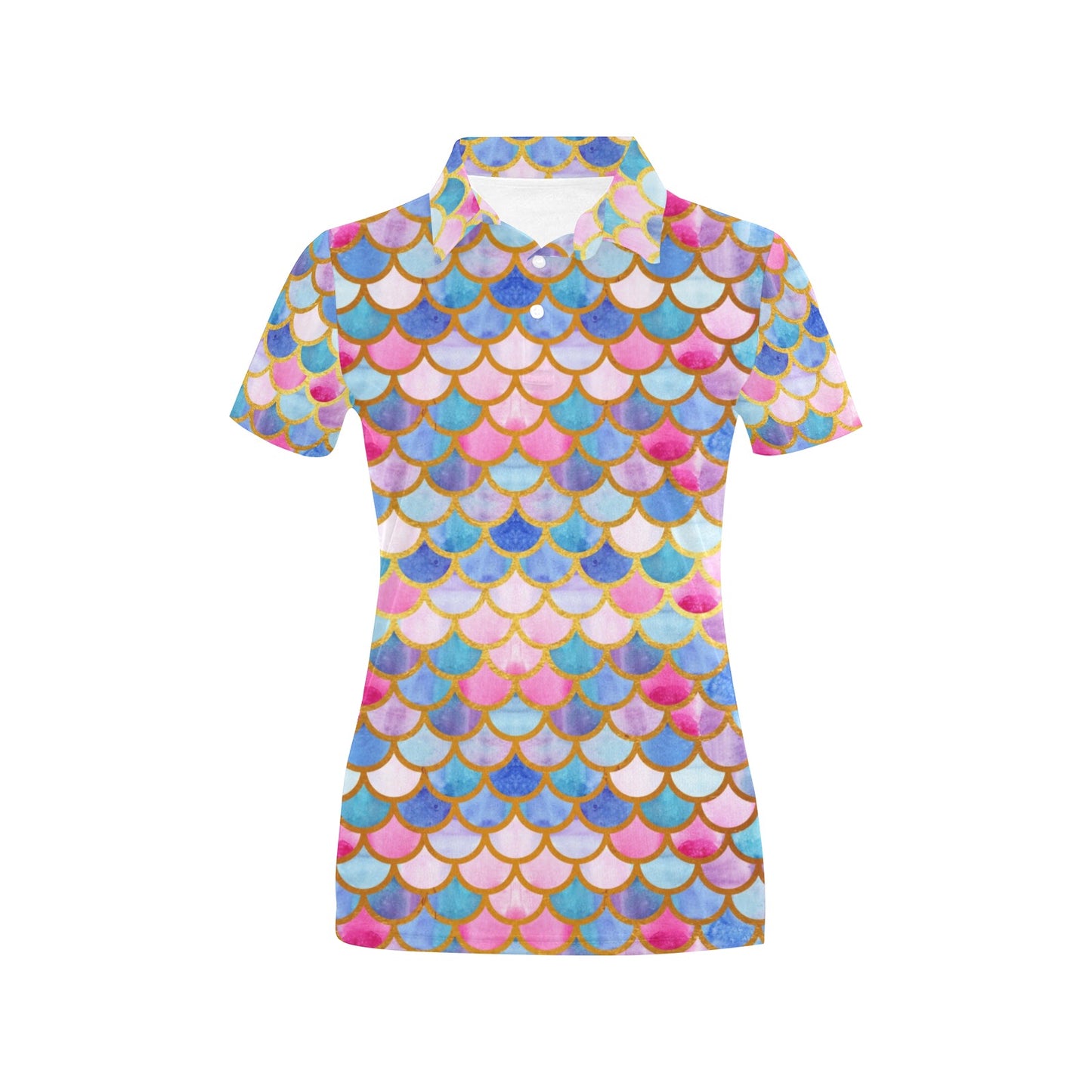 Scales Print Design LKS401 Women's Polo Shirt