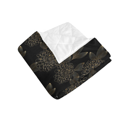Dahlia Pattern Print Design DH04 Premium Quilt