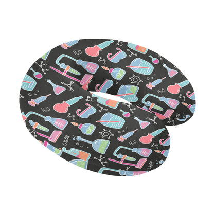 Chemical Pattern Print Design 06 U-Shaped Travel Neck Pillow