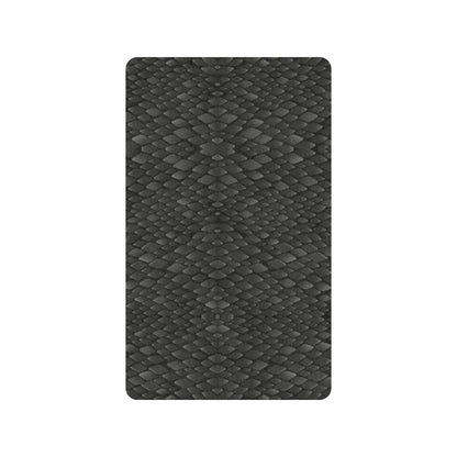 Snake Skin Black Print Rubber Doormat