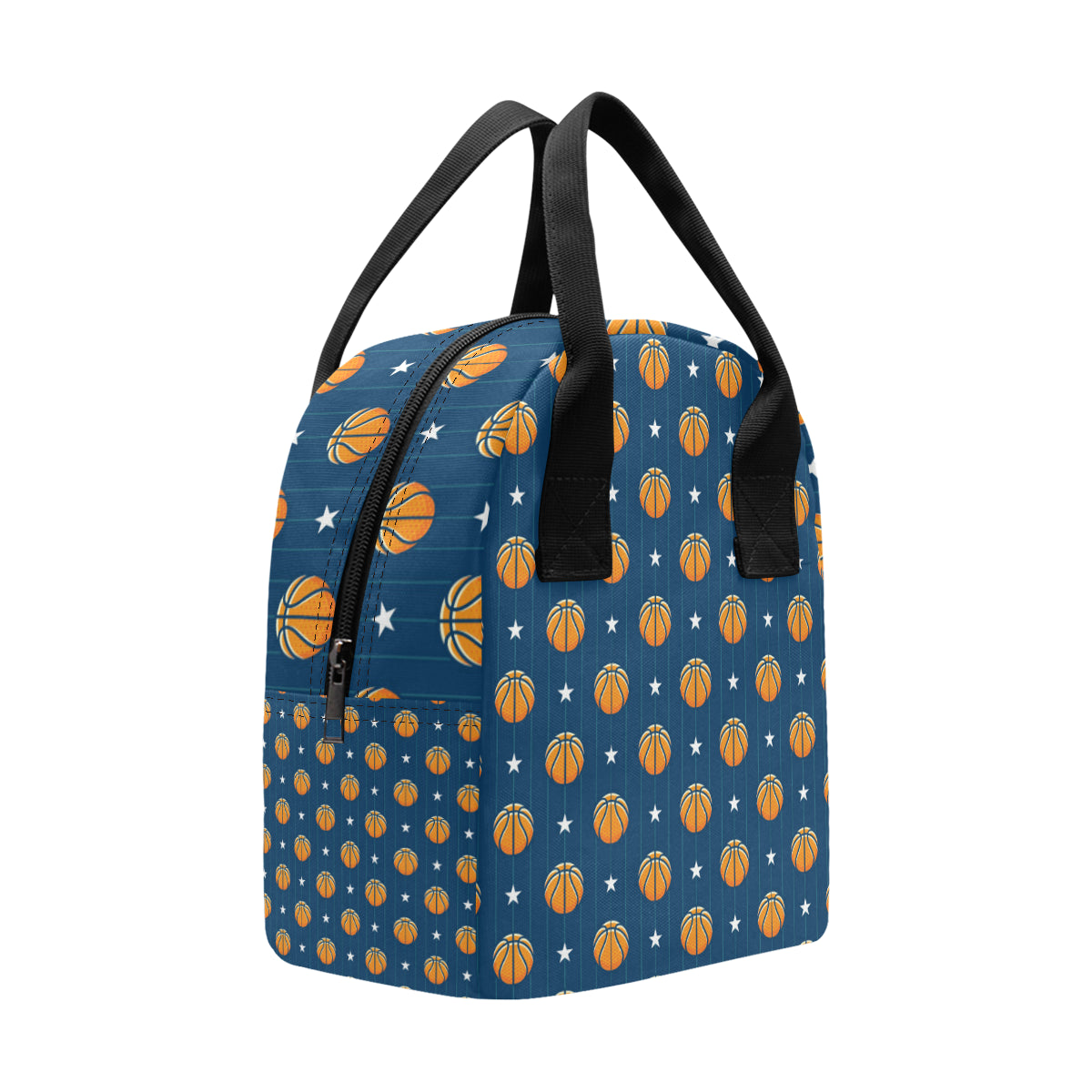 Basketball Star Print Pattern Insulated Lunch Bag