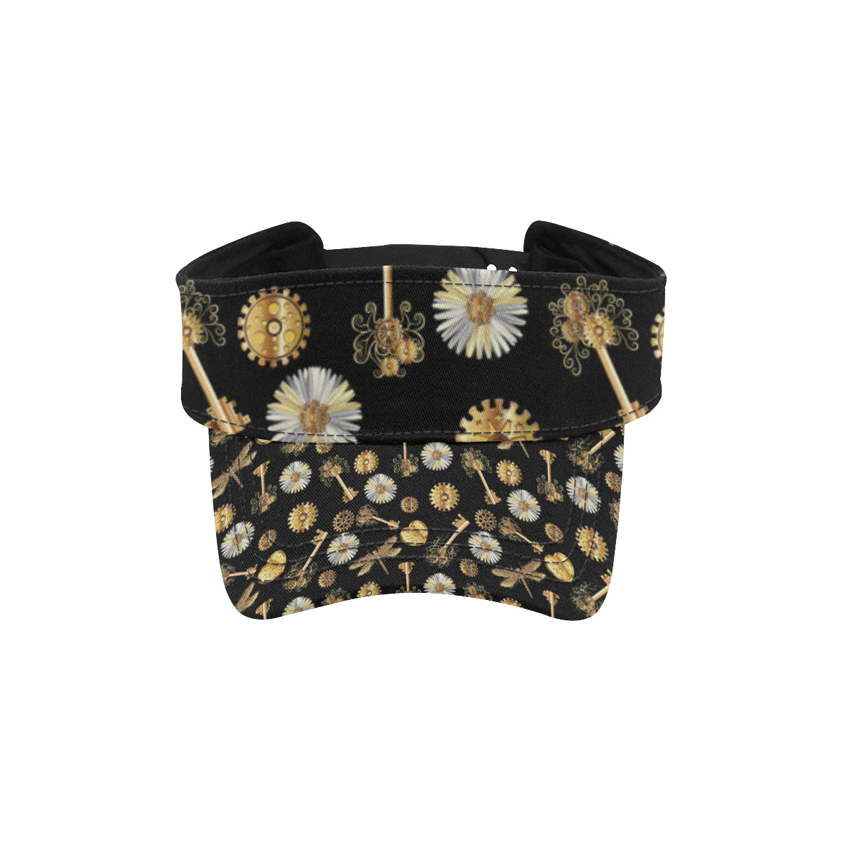 Steampunk Dragonfly Design Themed Print Unisex Sun Visor