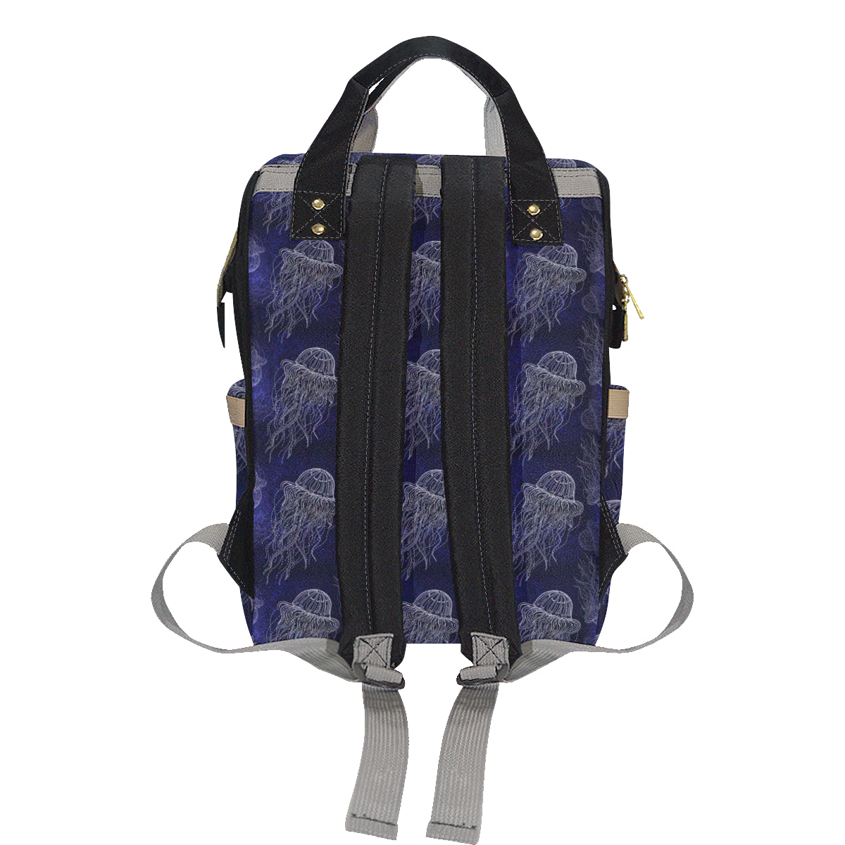 Jellyfish Pattern Print Design 02 Diaper Bag Backpack