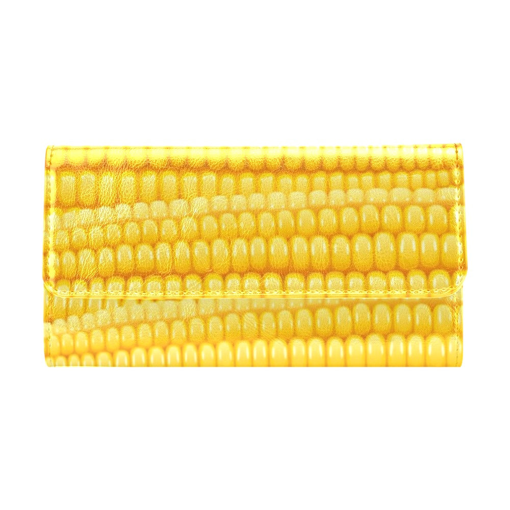 Agricultural Corn cob Pattern Women's Trifold Wallet