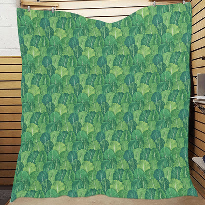 Cabbage Pattern Print Design 02 Premium Quilt