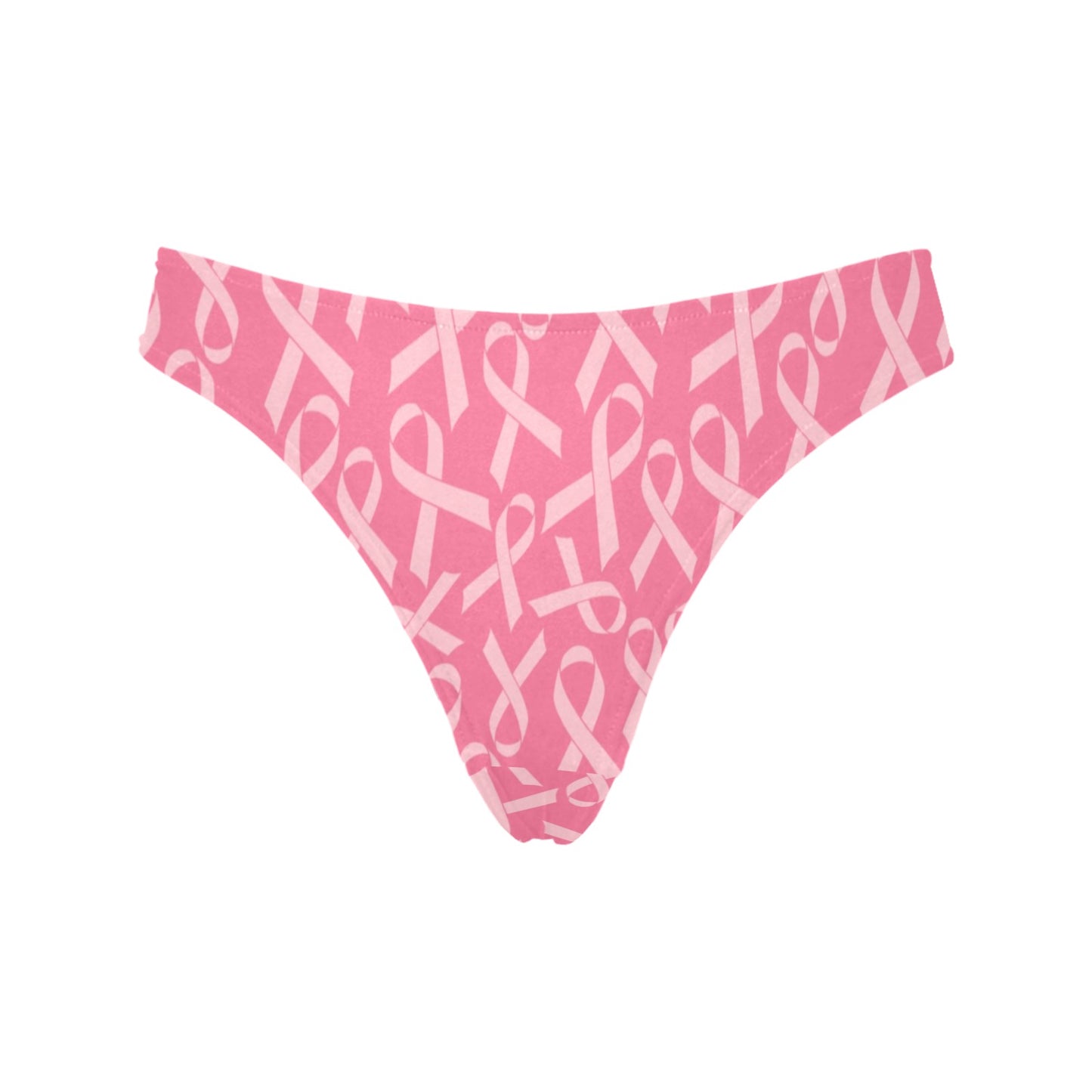 Breast Cancer Awareness Themed Women's Thongs