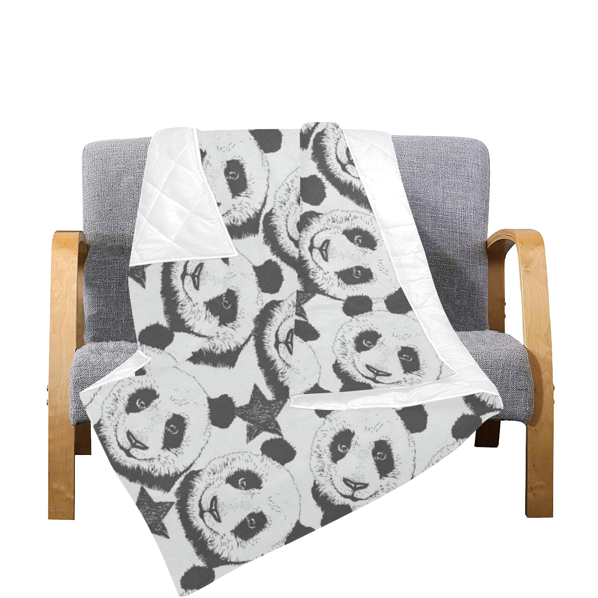 Panda Pattern Print Design A02 Premium Quilt