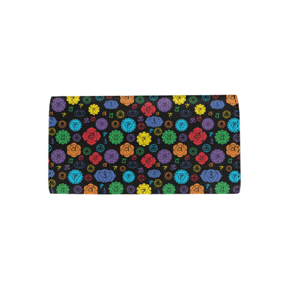 Chakra Pattern Print Design 01 Women's Trifold Wallet