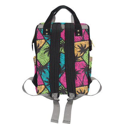 Palm Tree Pattern Print Design PT09 Diaper Bag Backpack