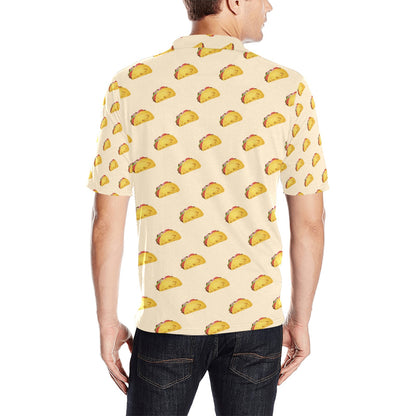 Taco Print Design LKS302 Men Polo Shirt