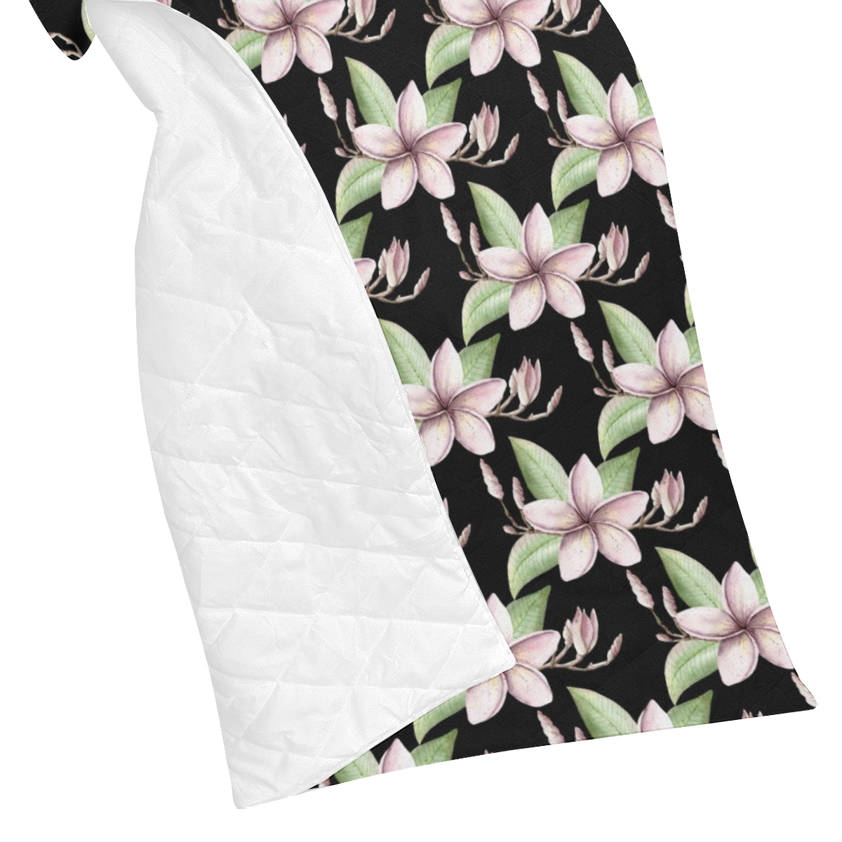 Plumeria Pattern Print Design PM02 Premium Quilt